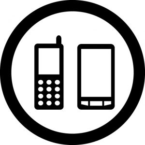 携帯電話使用okマークのカッティングシートステッカー 標識 アイコンなどのシール カッティング ステッカー 販売