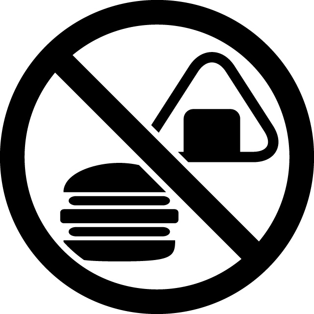食事禁止マークのカッティングステッカーシール 標識 アイコンなどのシール カッティング ステッカー 販売標識 アイコンなどのシール カッティング ステッカー 販売